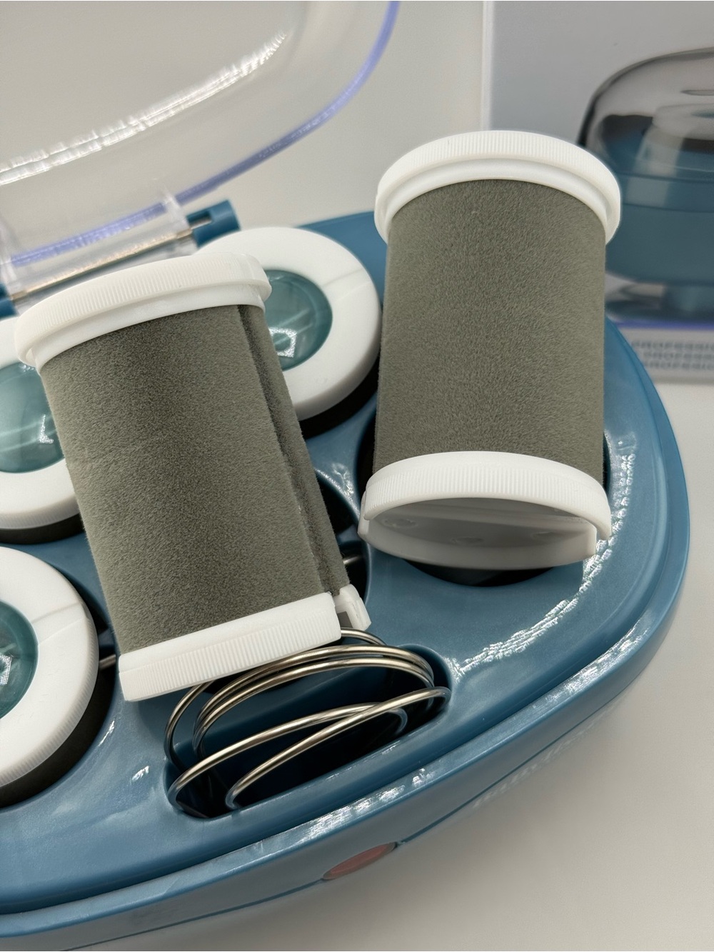 BaBylissPRO Nano Titanium Jumbo Hot Rollers - Teal and White - Picture 4 of 6